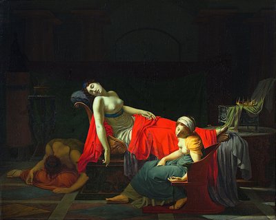 De Dood van Cleopatra door Jean Baptiste Regnault